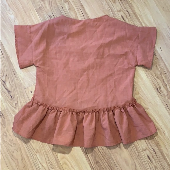 Ruffled Peplum Top - Picture 2 of 2